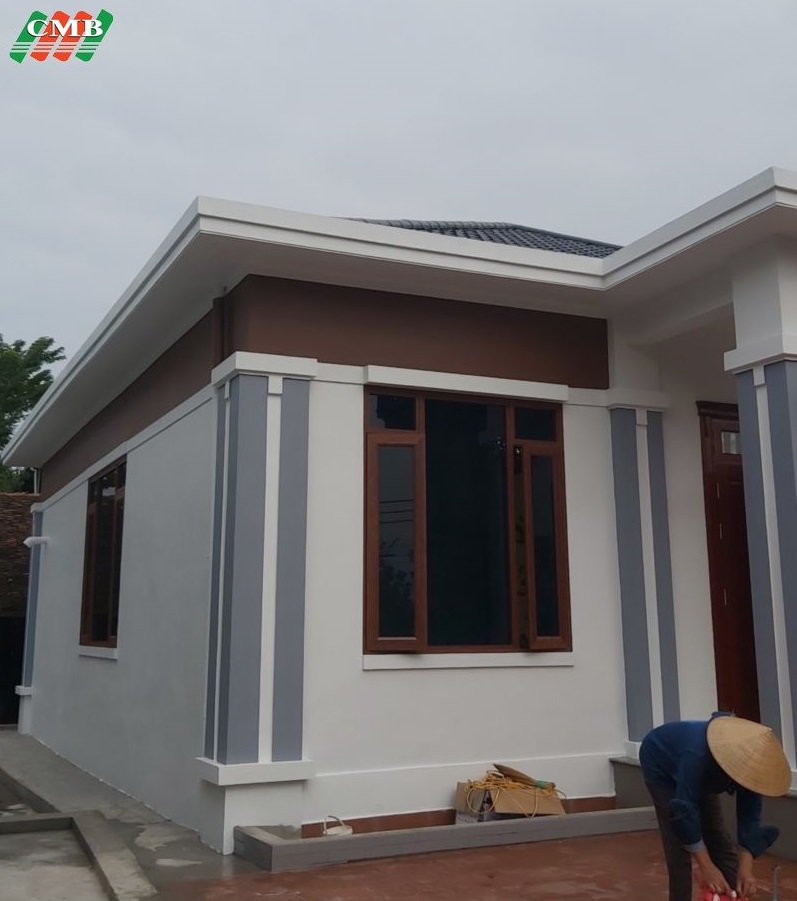 Thi công nhà mái Nhật Mr. Chiều ở Thanh Oai – Mẫu nhà đẹp hài hòa giữa hiện đại và truyền thống