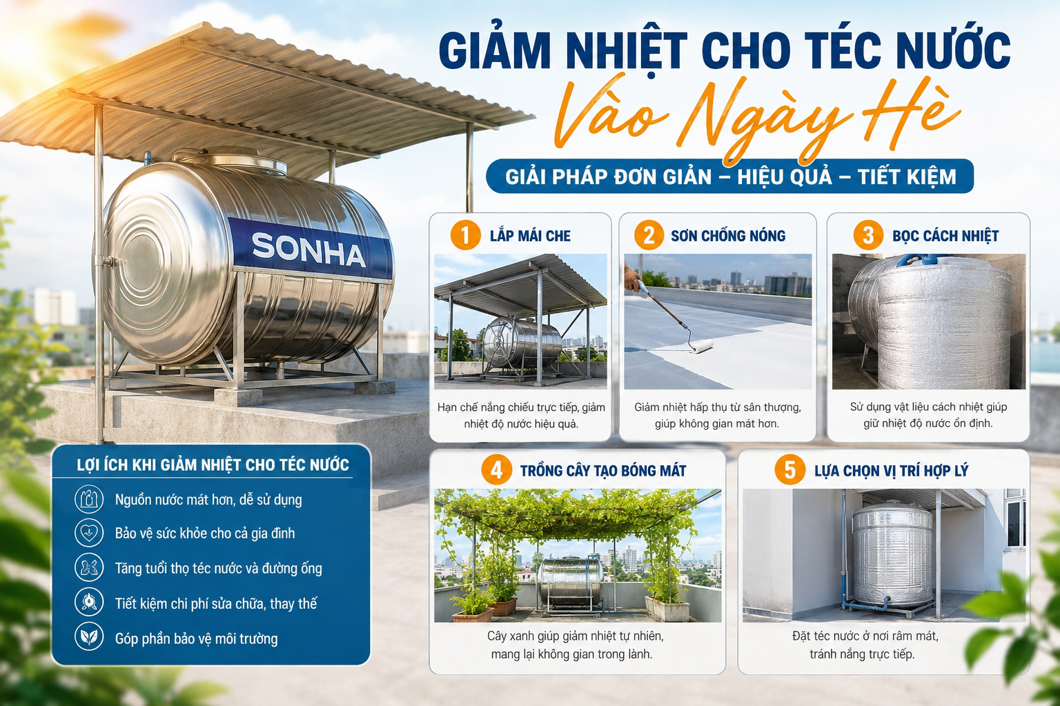 Giảm Nhiệt Cho Téc Nước Vào Ngày Hè – Những Giải Pháp Đơn Giản Nhưng Hiệu Quả