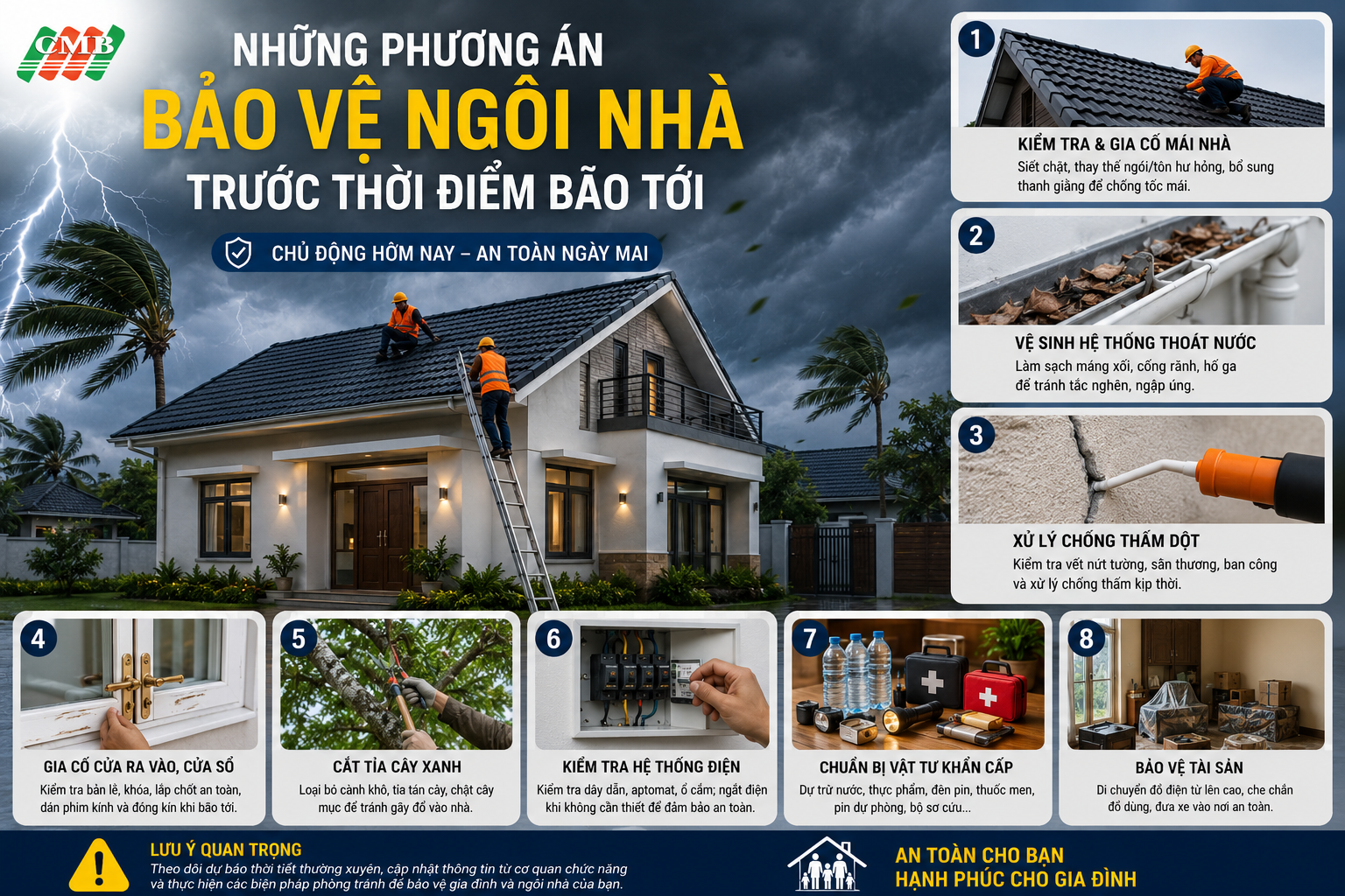 Những Phương Án Bảo Vệ Ngôi Nhà Trước Thời Điểm Bão Tới