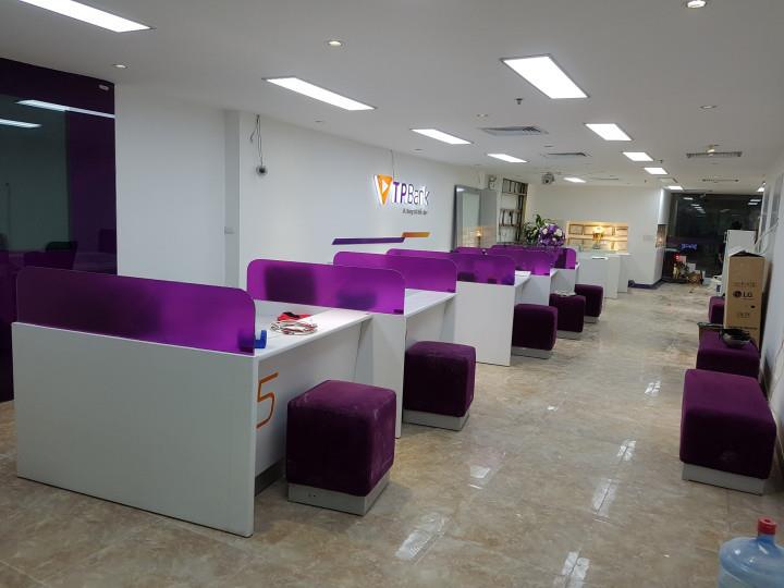 Thiết kế thi công nội thất ngân hàng TPBank Ba Đình