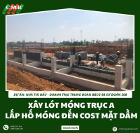 TIẾN ĐỘ THI CÔNG DỰ ÁN NHÀ THI ĐẤU – DOANH TRẠI TRUNG ĐOÀN BBCG 88 SƯ ĐOÀN 308