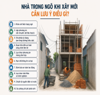Nhà Trong Ngõ Khi Xây Mới Cần Lưu Ý Điều Gì? Kinh Nghiệm Quan Trọng Giúp Thi Công Thuận Lợi