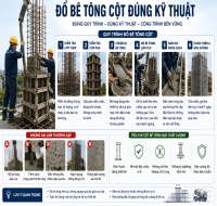 Đổ Bê Tông Cột Đúng Kỹ Thuật – Yếu Tố Quyết Định Độ Bền Và An Toàn Của Công Trình