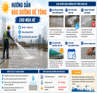 HƯỚNG DẪN BẢO DƯỠNG BÊ TÔNG CHO MÙA HÈ ĐÚNG KỸ THUẬT