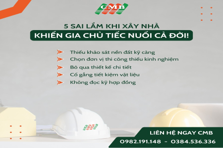 5 LỖI SAI KHI XÂY NHÀ KHIẾN GIA CHỦ TIẾC NUỐI CẢ ĐỜI