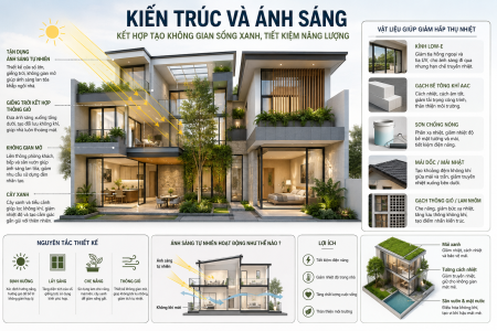 Kiến Trúc Và Ánh Sáng Kết Hợp Với Nhau Như Thế Nào? Giải Pháp Tận Dụng Ánh Sáng Tự Nhiên Và Giảm Nhiệt Hiệu Quả