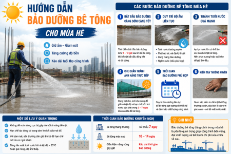 HƯỚNG DẪN BẢO DƯỠNG BÊ TÔNG CHO MÙA HÈ ĐÚNG KỸ THUẬT