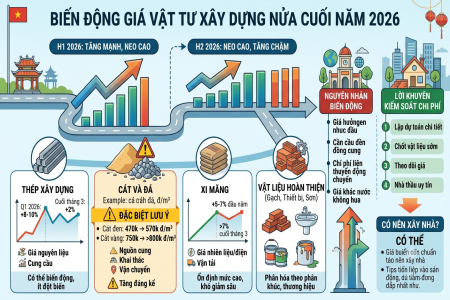 Giá vật tư nửa cuối năm 2026 biến động như thế nào?