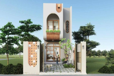 Mẫu nhà phố 2 tầng hiện đại – Tối ưu diện tích và công năng