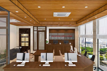 Mô hình văn phòng Công chứng của khách hàng do CMB thiết kế